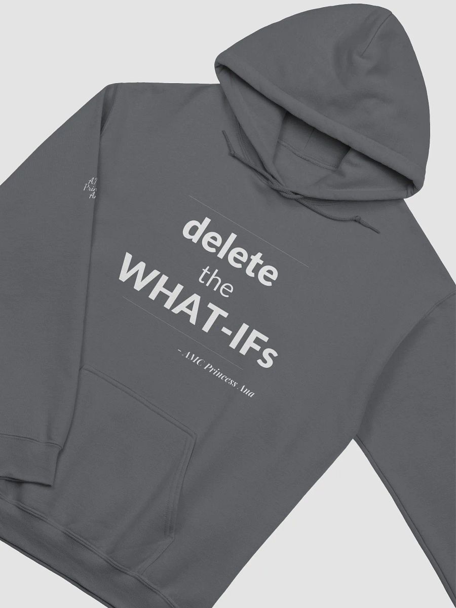 Delete the What-Ifs PULLOVER Hoodie - White text product image (1)