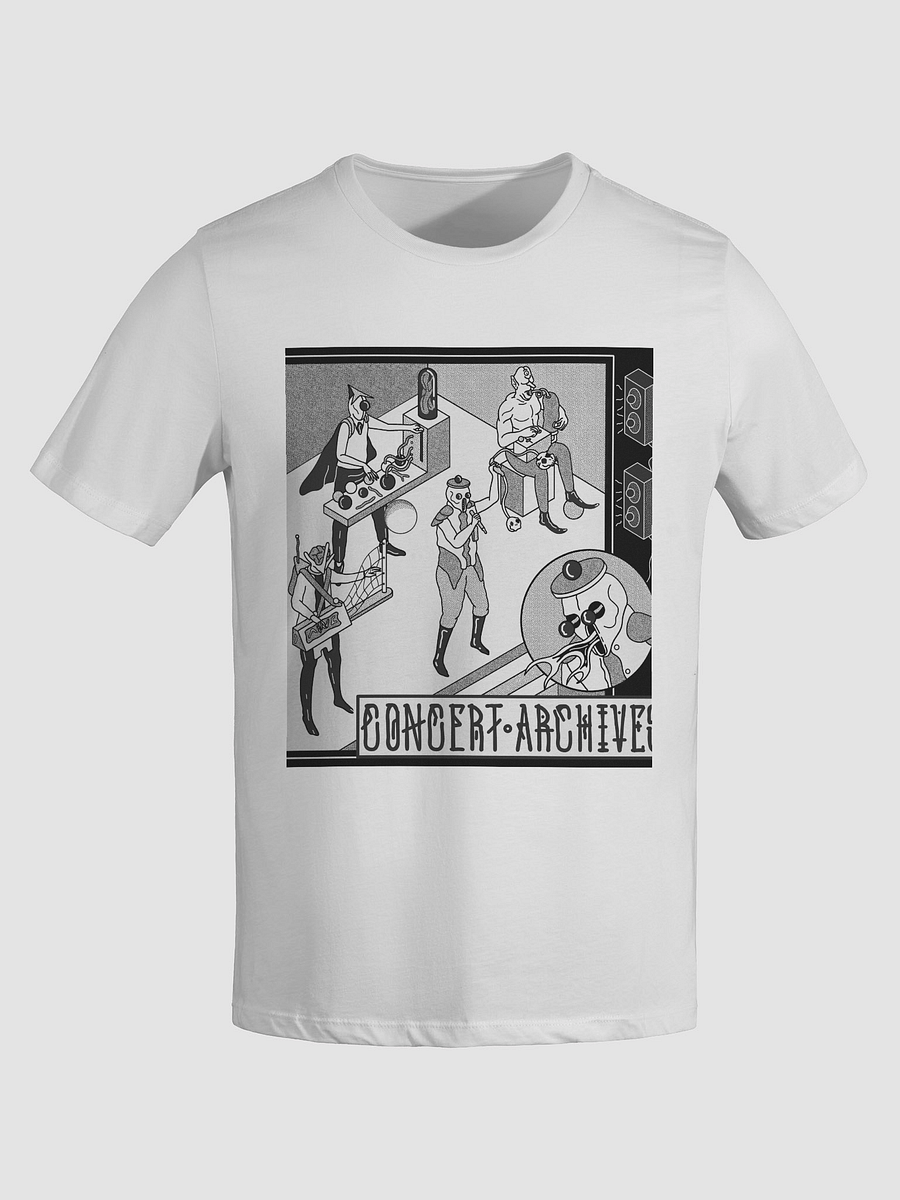 Psychedelic Alien Band Women's Fitted T-Shirt (Logo on Back) product image (5)