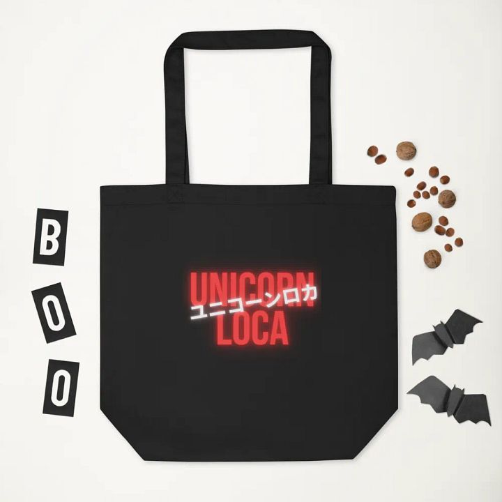 Neon Unicorn Loca Tote Bag product image (2)