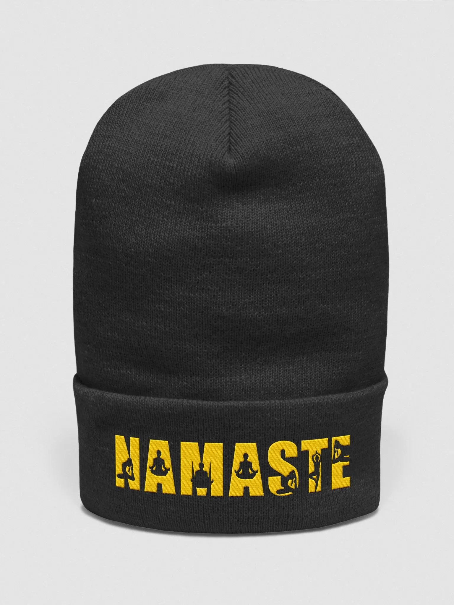 Namaste Embroidered Beanie - Zen Style for Every Season product image (1)