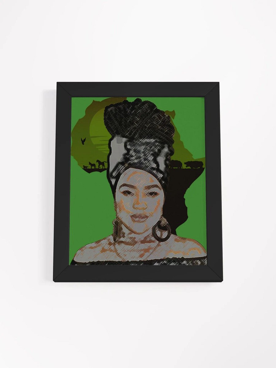 African Sunset Headwrap Matte Poster product image (1)