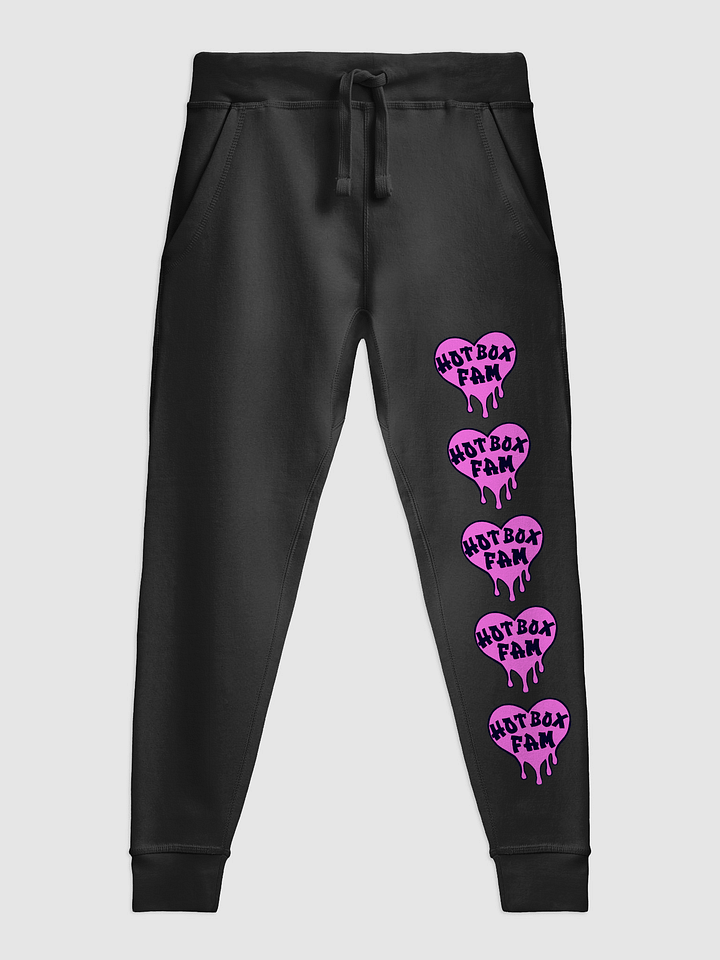 UNISEX HOT BOX FAM SOLID PINK LOGO SWEATPANTS product image (4)