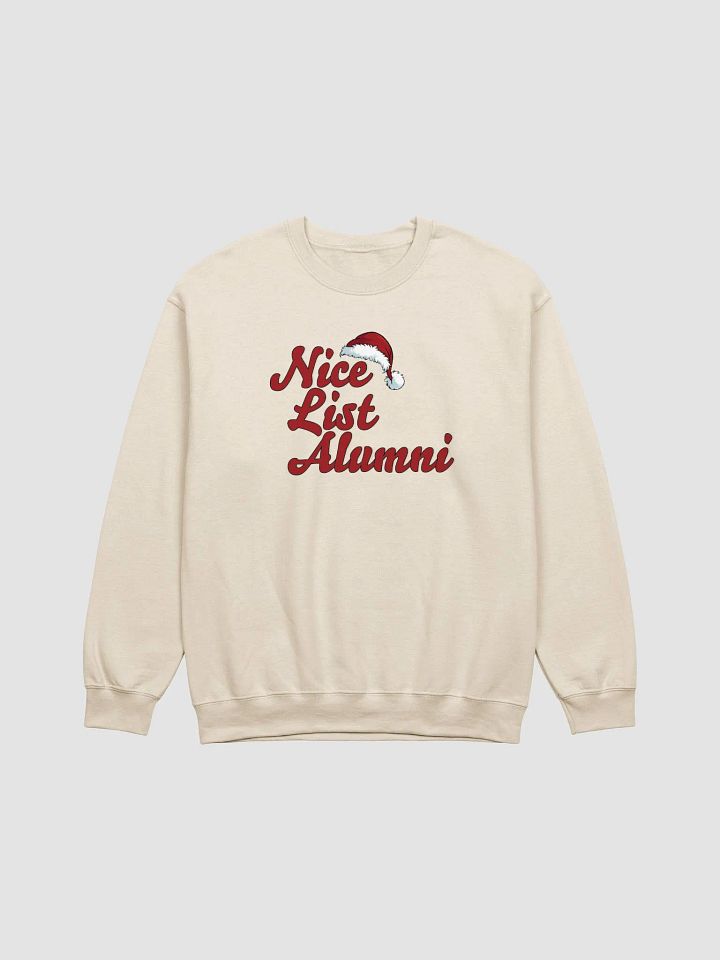 "Nice List Alumni: Nice by Nature, Alumni by Tradition" Crewneck Sweatshirt product image (1)
