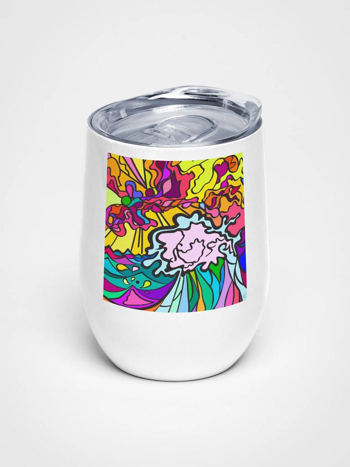 Spirited Swirls Wine Tumbler - Wave at Sunset product image (1)