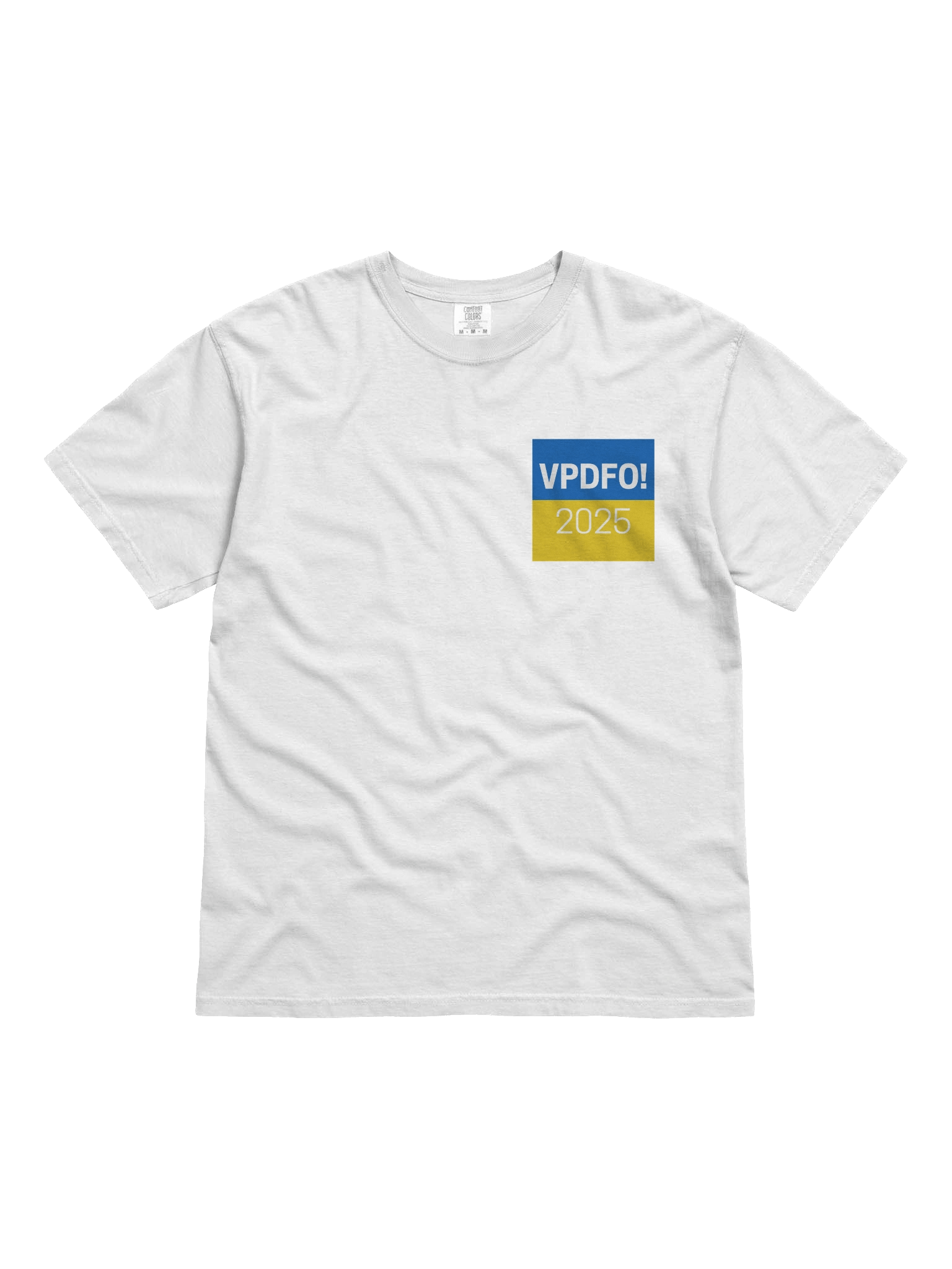 Ukraine flag VPDFO 2025 premium tee white product image (1)