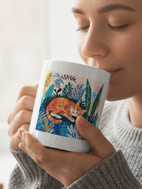 Sleepy Cat Mug product image (1)