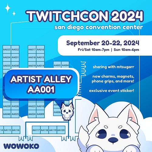 Twitch Con is coming up this week! 

We are proud to announce that WoWoKo will be tabling at Twitchcon alongside @mtsugarr in...