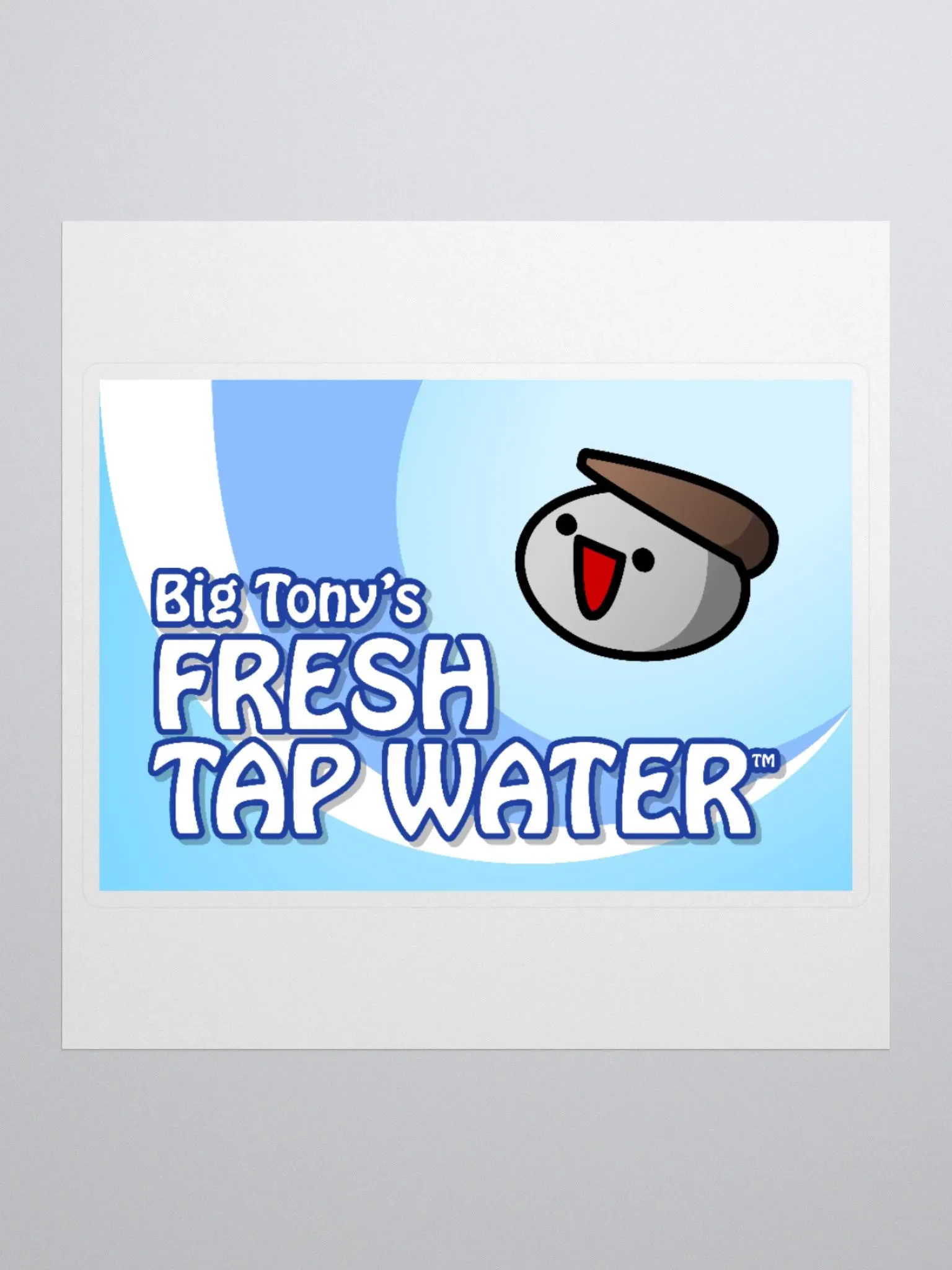 Big Tony's Fresh Tap Water Sticker product image (1)