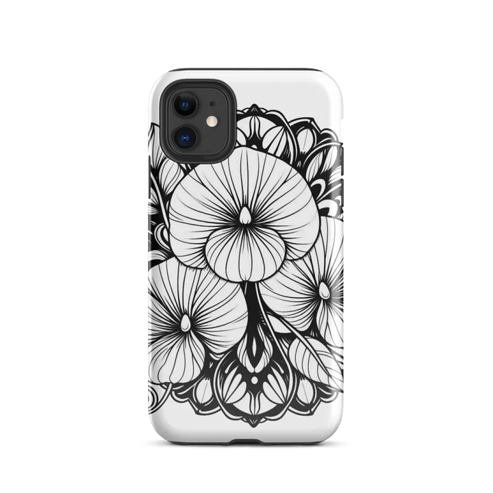 Floral Blooms iPhone® Tough Case | AI Design flower mandala product image (24)