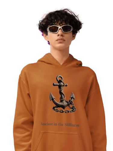Anchor in the Stillness Hoodie | Biblical Scripture Mark 4:39 | Christian Comfort Wear product image (1)