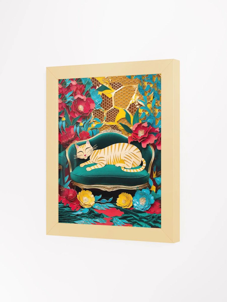 Cat In The Garden - Wall Art - Framed product image (2)