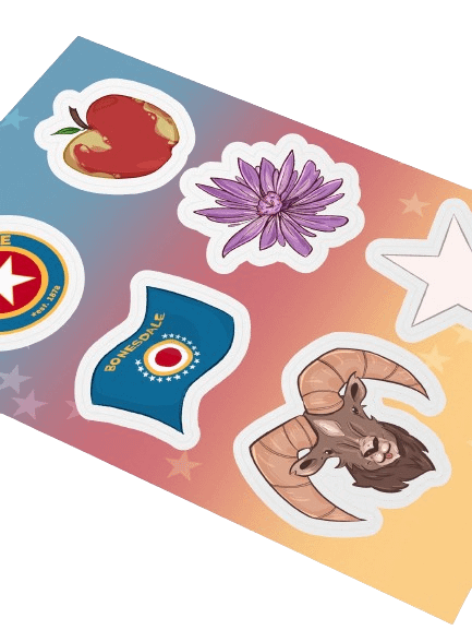 Bonesdalian Symbolism Stickers product image (2)