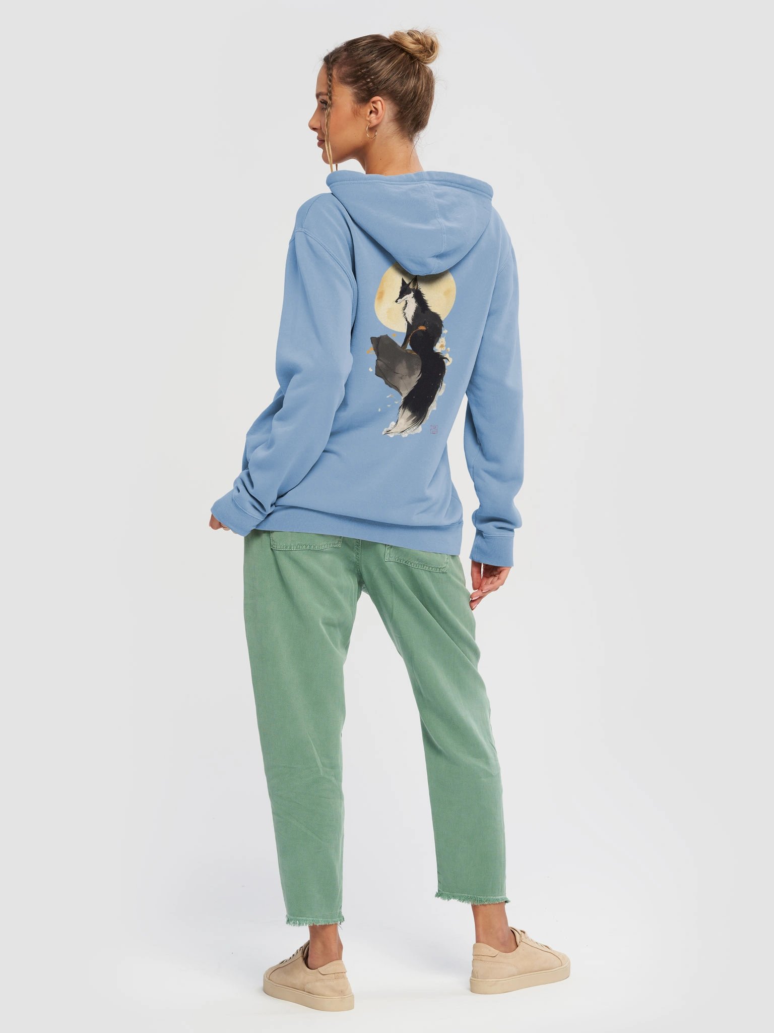 Moonlit Fox Pigment Dyed Hoodie product image (2)