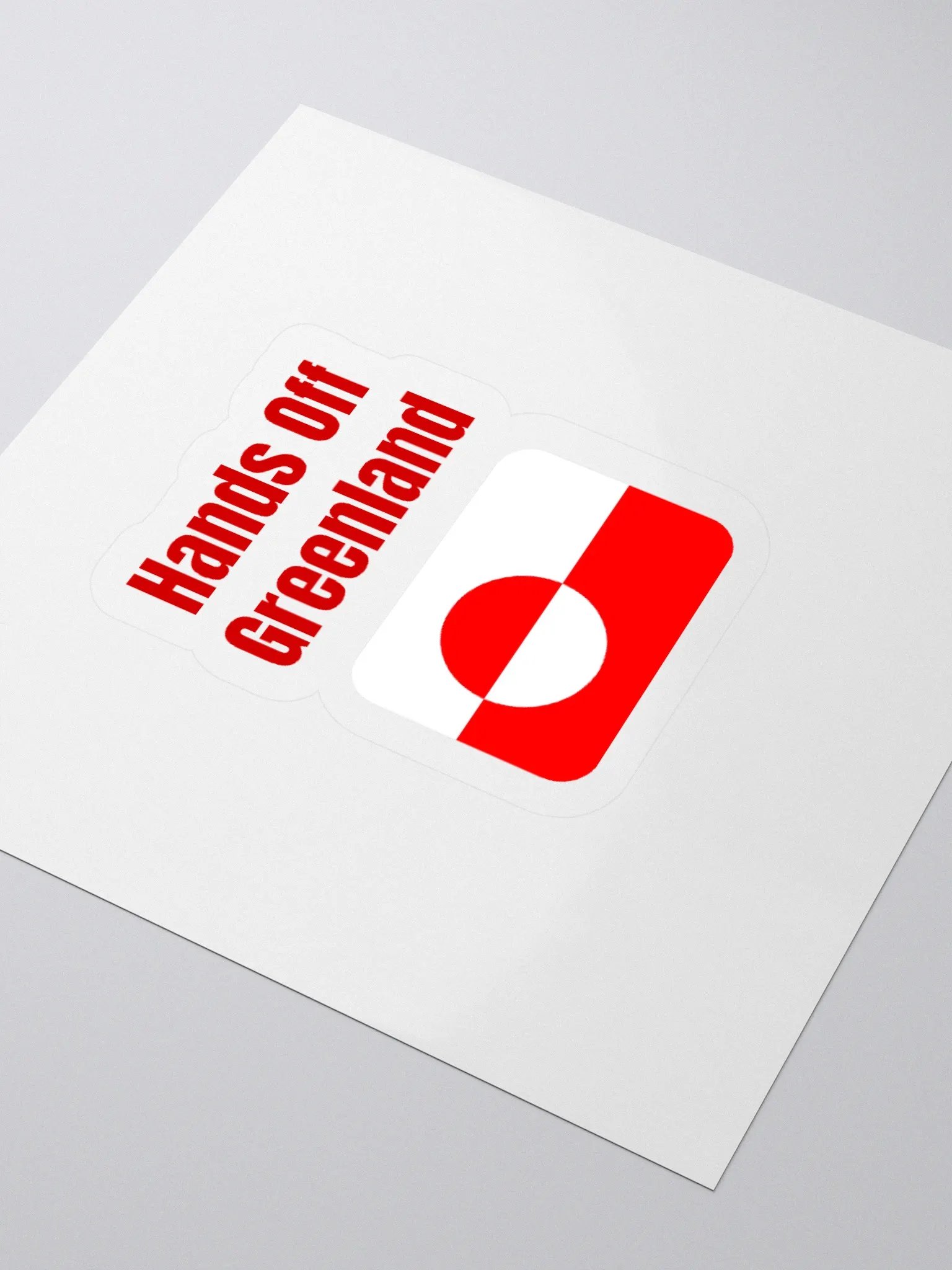 Greenland Flag Kiss Cut Stickers product image (7)