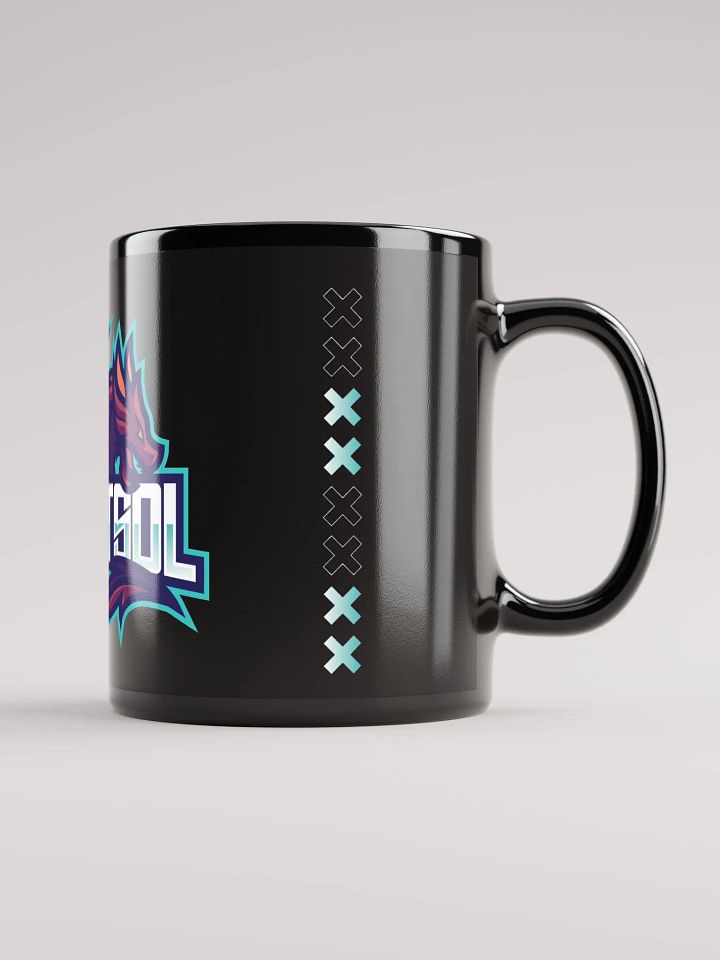 BrightS0L X Black Glossy Mug product image (1)