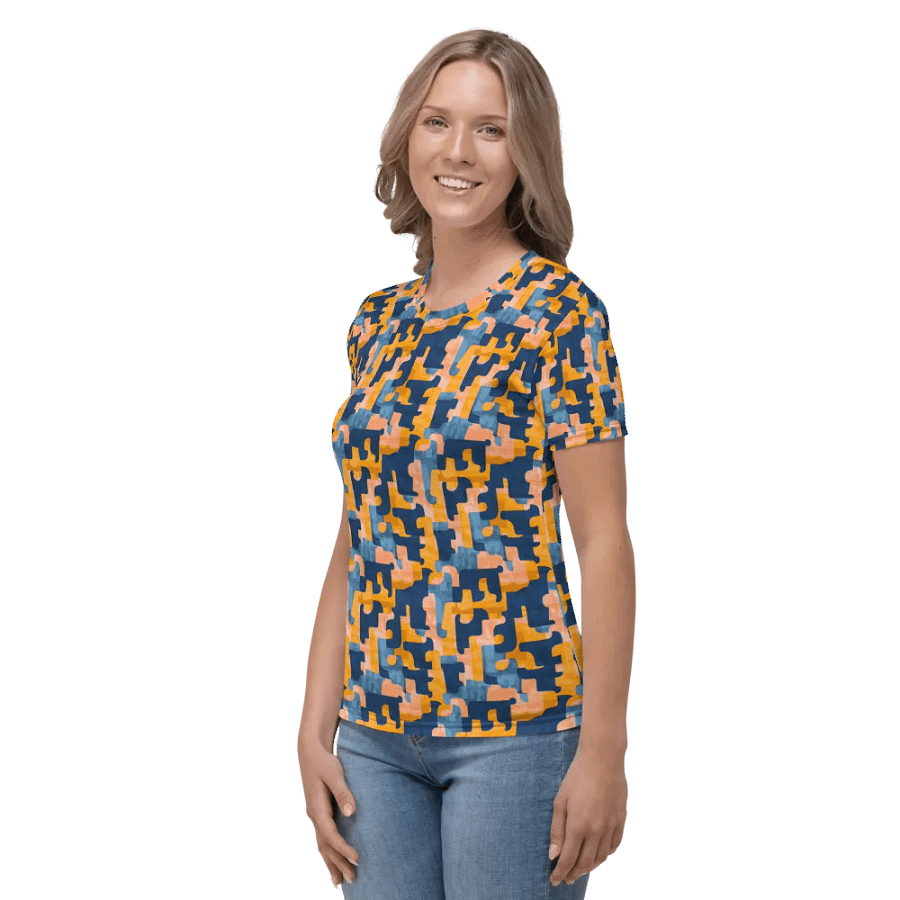 Flowing Shapes | Women's Crew Neck T-Shirt product image (3)