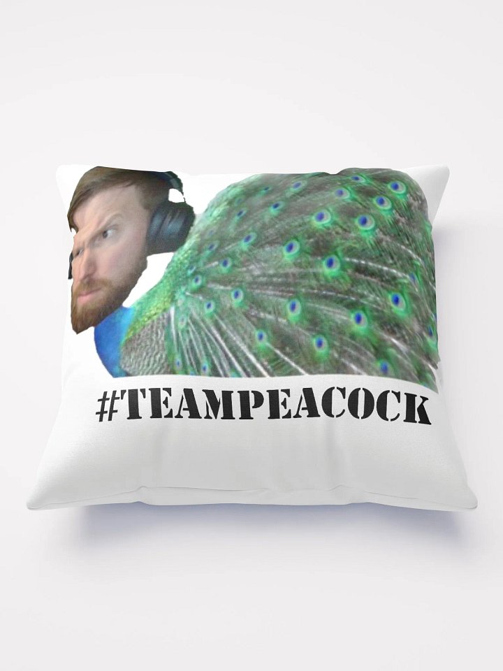 #TeamPeacock Pillow product image (1)