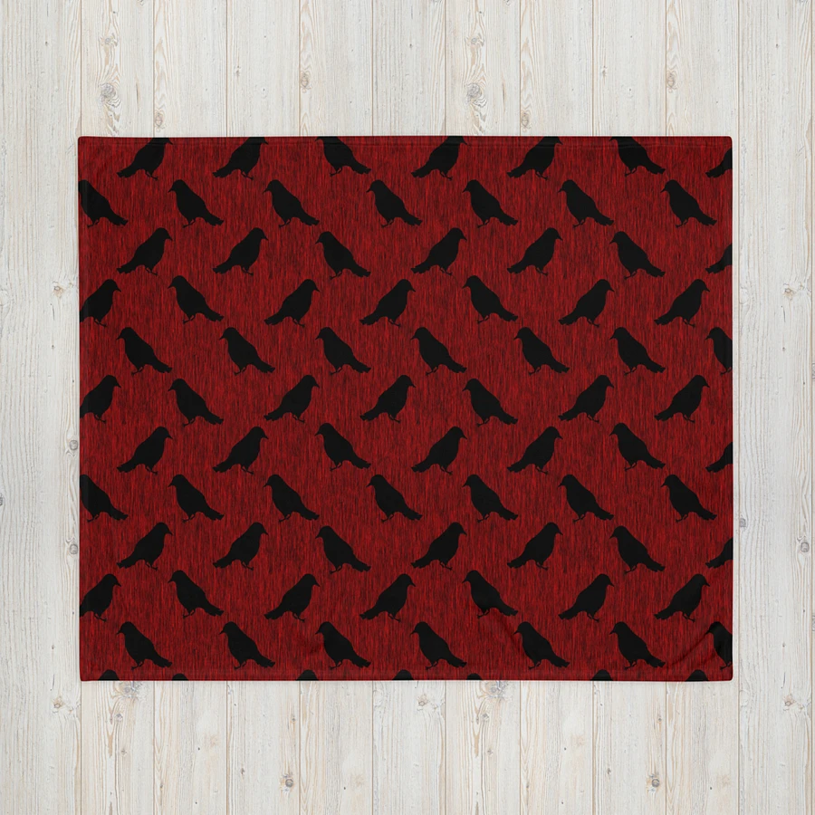 Ravens on Red Throw Blanket product image (16)