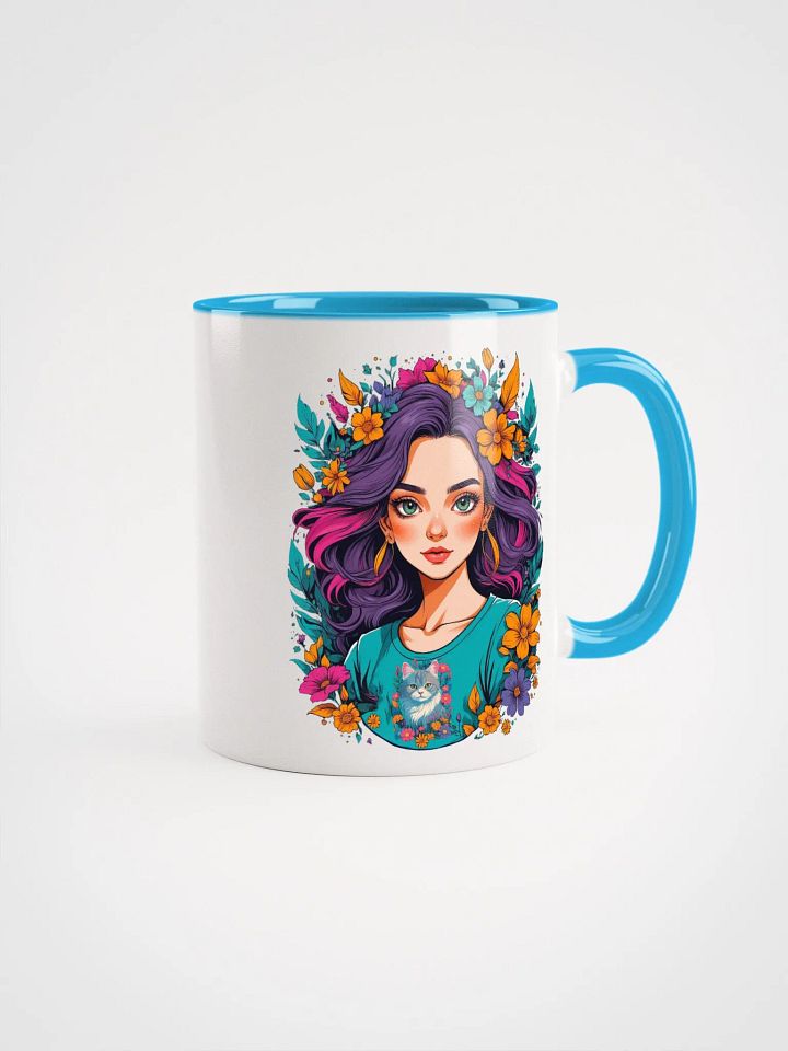 Bloomcore Flower Girl - Ceramic Mug with Color Inside - v2 product image (1)