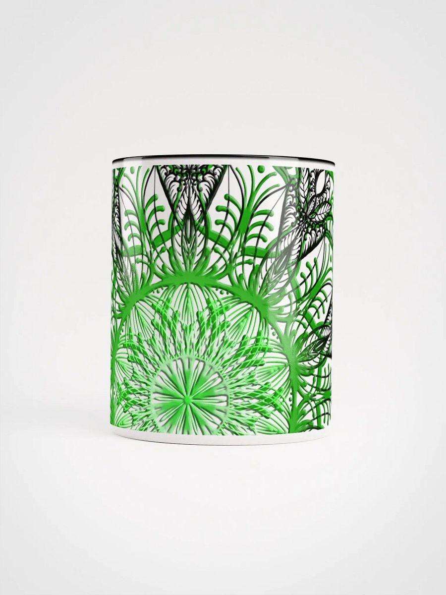 Symmetrical Green Delight Ceramic Mug product image (5)
