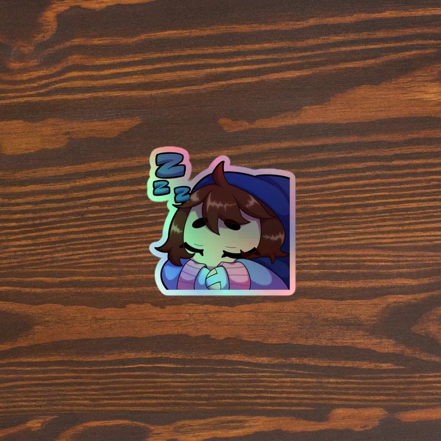 Wolfy Eepy Holo Sticker product image (3)