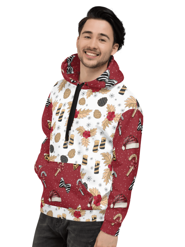 That Ugly Christmas All-Over Unisex Hoodie product image (4)