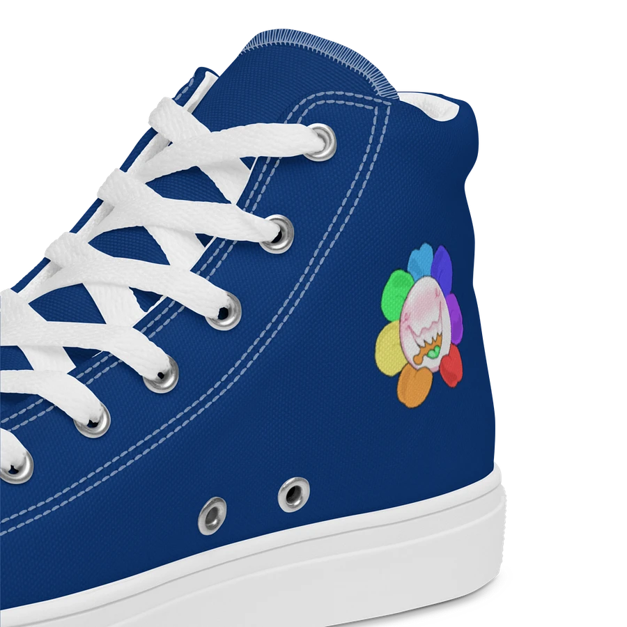Navy and White Flower Sneakers product image (21)