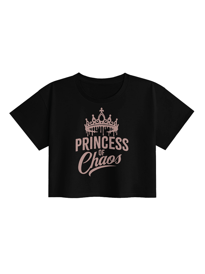 Princess of Chaos Tiara Cropped Tee - Pink product image (1)