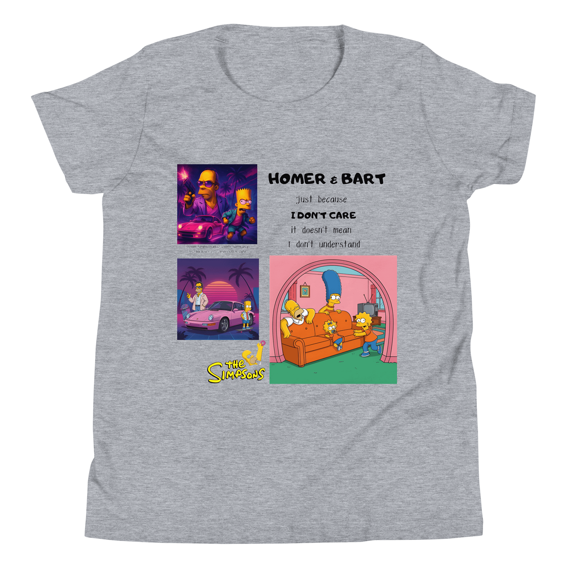 Youth Short Sleeve T-Shirt Homer & Bart product image (4)