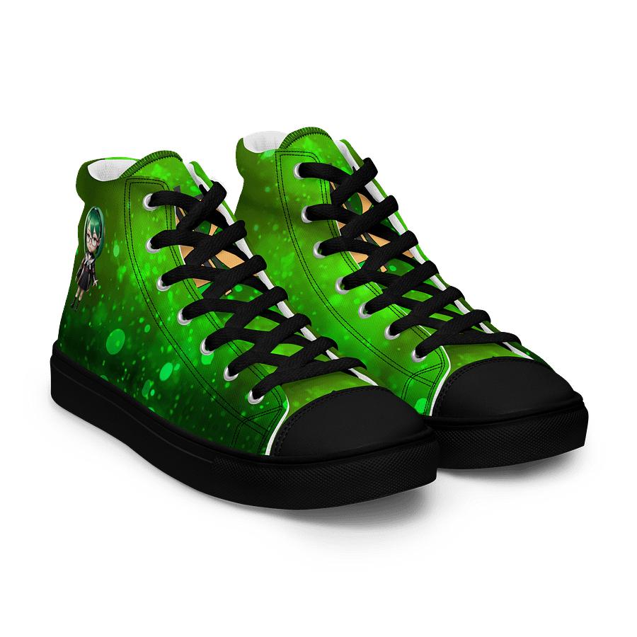 (Green CHIBI) K Women's High Top Canvas Shoes product image (8)
