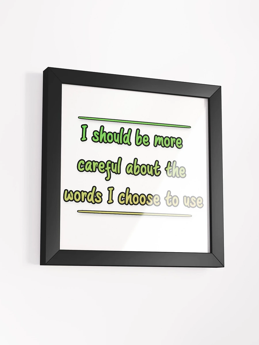 Poorly Chosen Words Commemorative Frame product image (3)