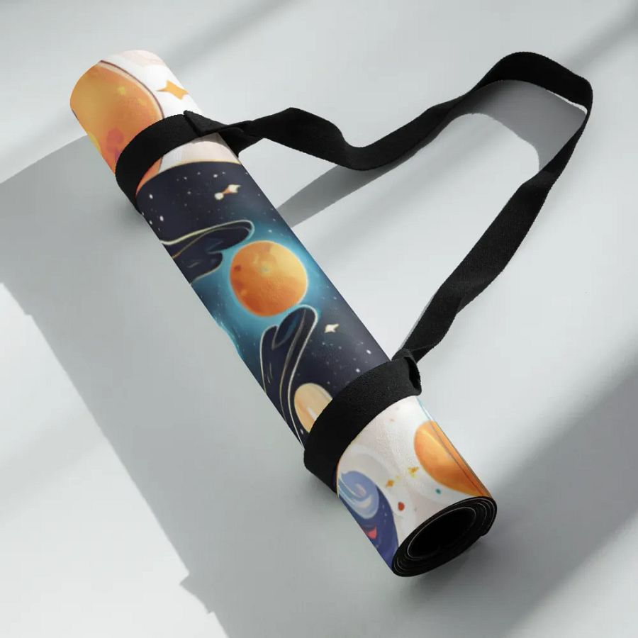 Cosmic Feline Yoga Mat product image (7)