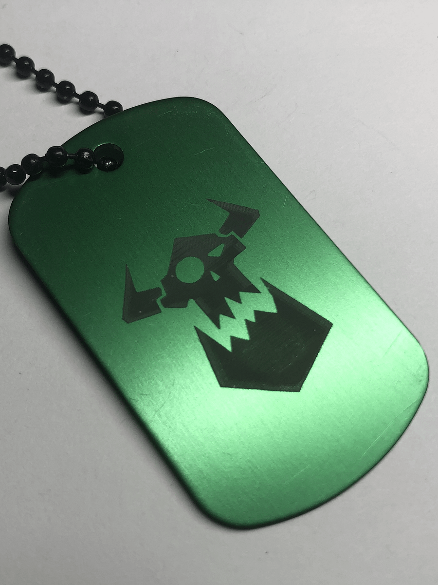 THE WAAAGH - Engraved Dog Tag Pendant Necklace product image (3)