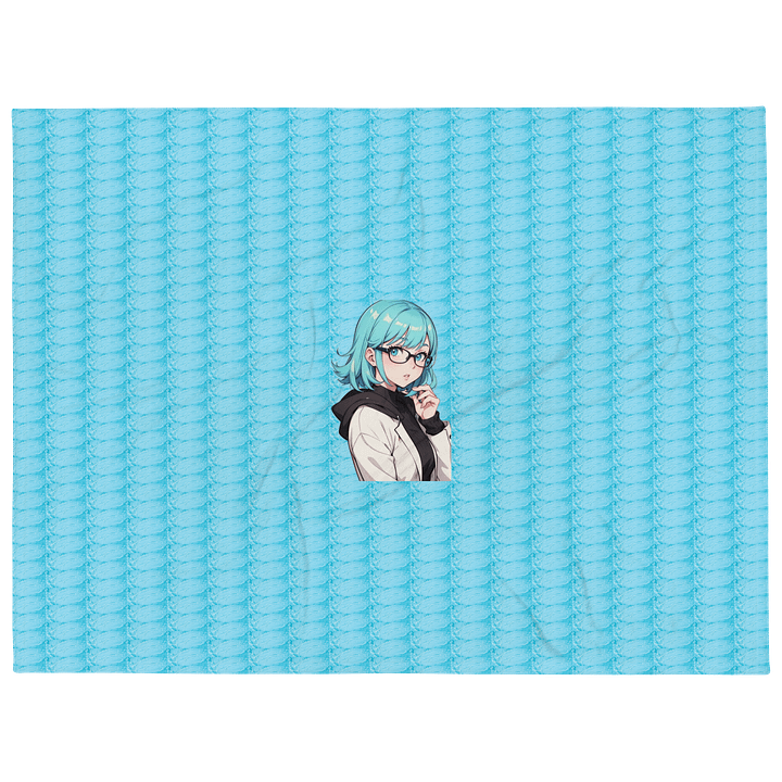 (Aqua WAIFU) K Throw Blanket product image (2)