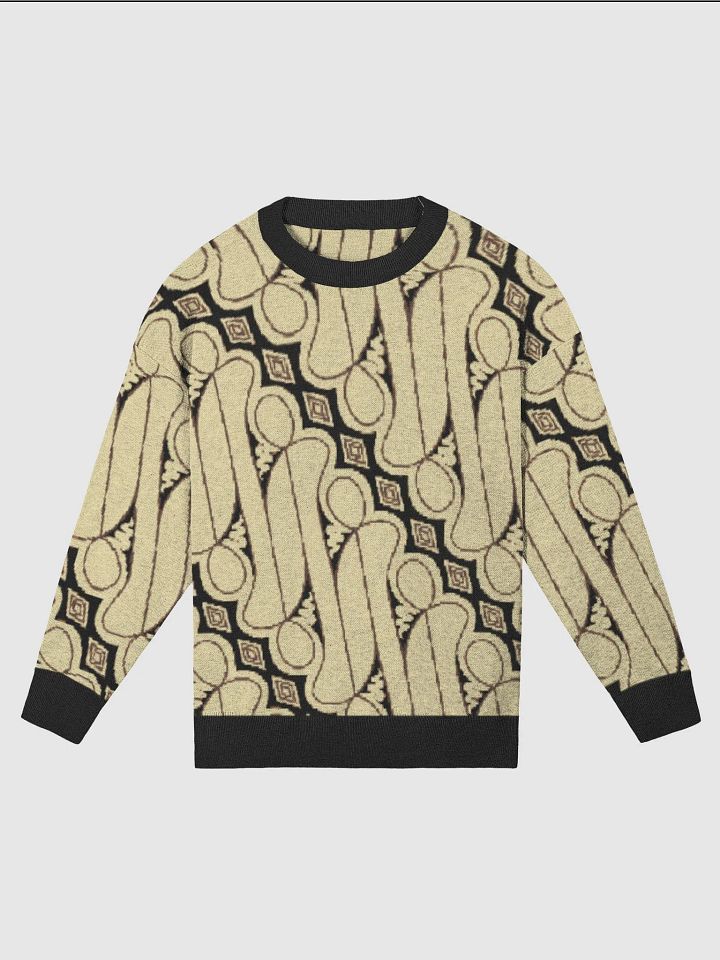 Batik Parang Rusak Knitted Relaxed Sweater product image (1)