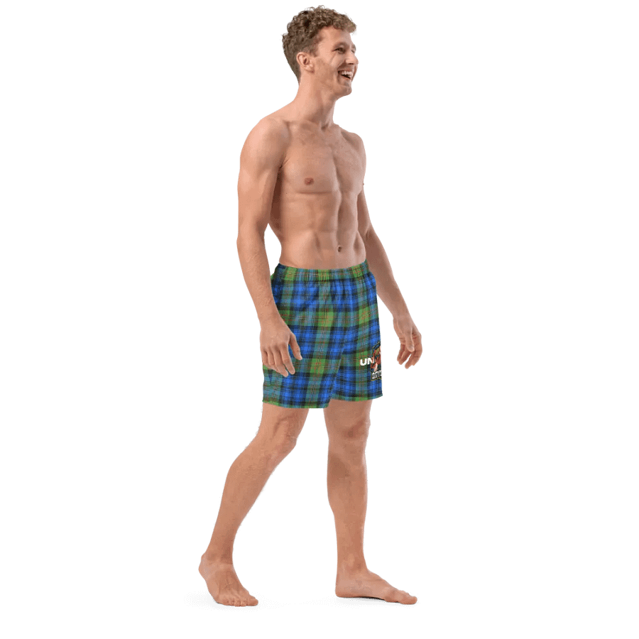 Unravelled Tartan Paradise Swim Trunks product image (12)