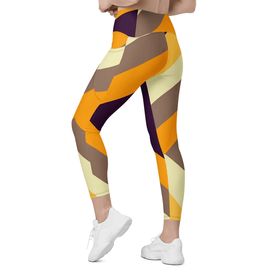 Sunset Stripes All-Over Leggings with Pockets product image (9)