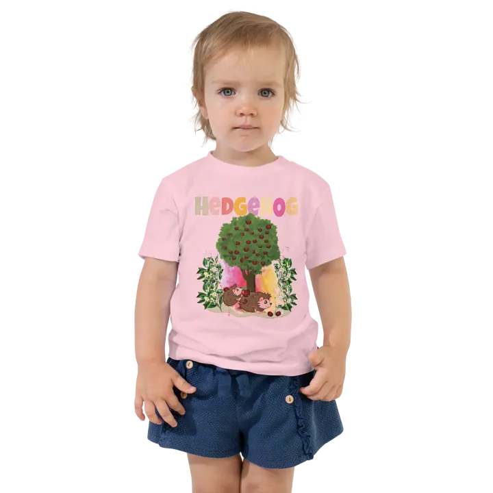 Hedgehog Cute Colorful Funny Bella +Canvas Toddler T-Shirt – Fun Gift for Kids product image (1)