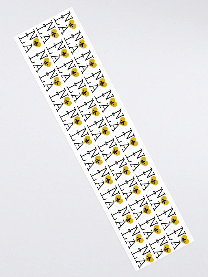 I LOVE NOLA **LEGACY STICKER** (GOLD HEART LONG) product image (2)