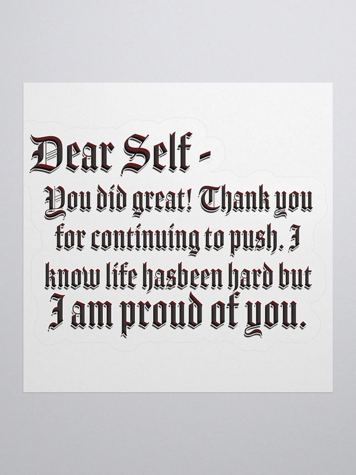 Positivity Dear Self - Sticker product image (9)