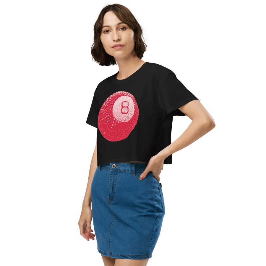 Abstract Baseball-Inspired Women's Crop Top product image (3)