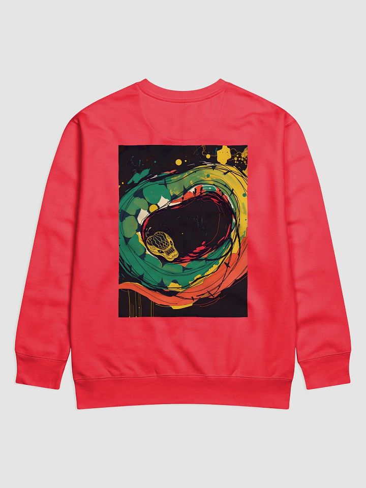 image on both sides, Midnight python Comfort Premium Sweatshirt product image (2)