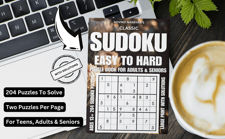 204 Classic Sudoku Easy to Hard Puzzle | Ebook | Printable product image (2)