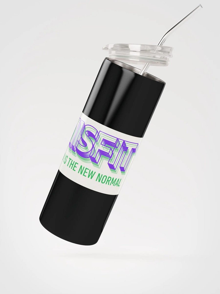 Misfit metal water bottle with straw product image (4)
