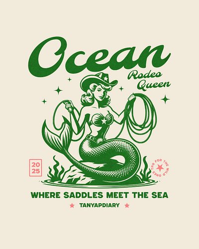 Ocean Rodeo Queen 🤎

Out where the desert kisses the tide, there’s a spirit too wild to be tied down — half saltwater, half s...