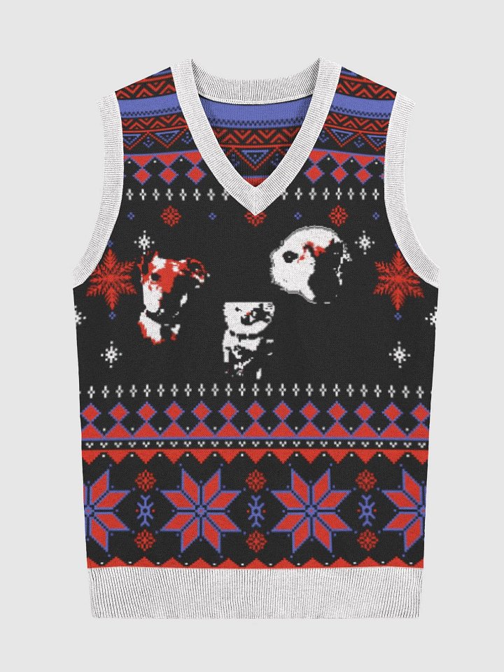 The Cooper V-Neck Christmas Knit Sweater product image (3)