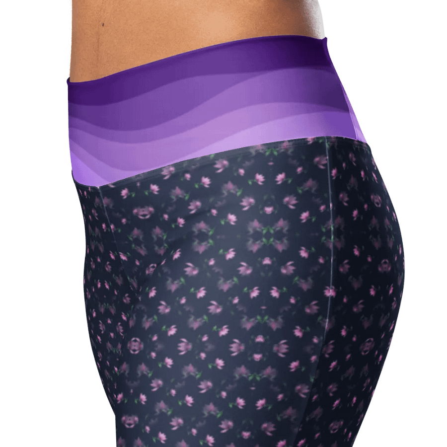 Lavender Floral Whisper Flare Leggings product image (8)