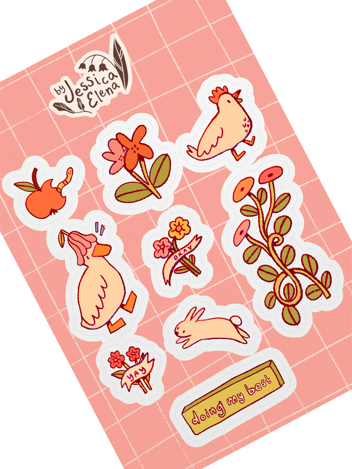 Doing My Best Sticker Sheet product image (2)
