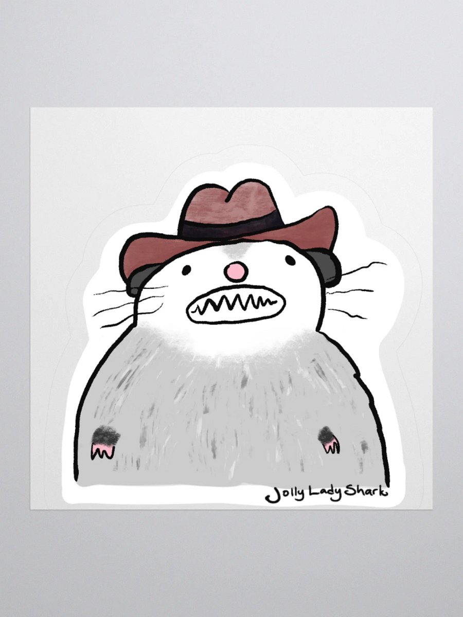Cowboy Possum Sticker product image (1)