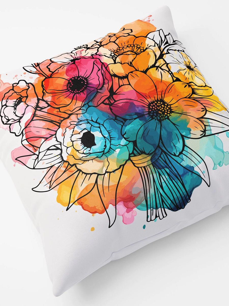 Vibrant Floral Splash Pillow product image (5)